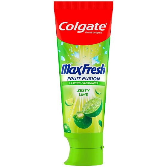 295184 - Pastë dhëmbësh freskuese Colgate Max Fresh Fruit Fusion me aromë limoni të freskët dhe agrumesh, 75 mli