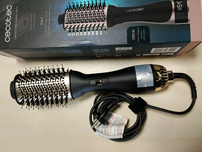 271443 - CECOTEC Furçë ajri CeramicCare Unique Touch, 1200 W, Tharje, Zbërthen, Drejton, Vëllon dhe Shtyp, 4 Temperaturë, Kokë Qeramike