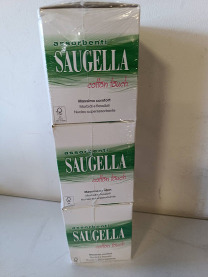 272327 - SAUGELLA Peceta sanitare Cotton Touch Night, 36 peceta, pambuku me krahë, veprim antibakterial, kundër erës dhe qetësues