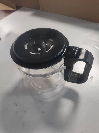224307 - ANAKEL HOME Karafë e madhe universale kafeje, qelq, kapak kundër pikave, lartësi e rregullueshme 12.5-15 cm, 900 ml