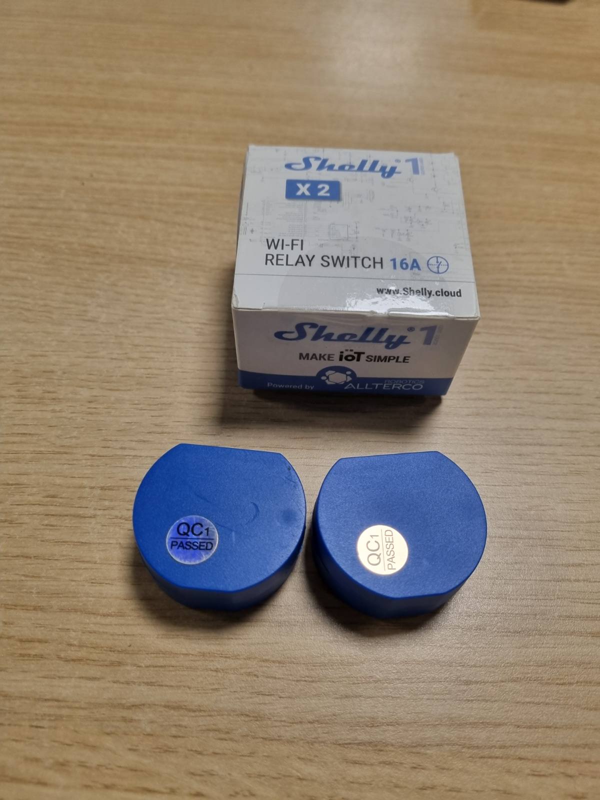 292825 - SHELLY 1 me një rele me ndërprerës dhe WiFi pa tel për automatizimin e shtëpisë, 2 copë (1 pako)