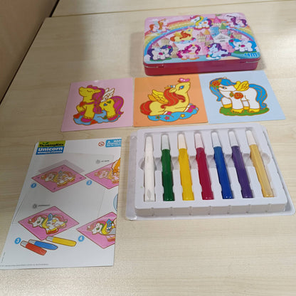 293517 - Set Ngjitës për Dritare 4M me Njëbrirësh, Set Kreativ për Fëmijë, Lyeni dhe Dekoroni Dritaret me Njëbrirësh Magjikë