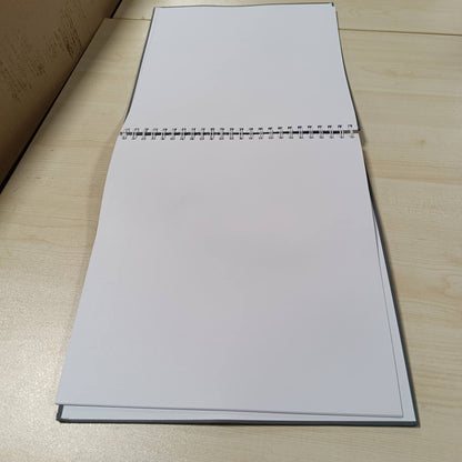218666 - Album spiral "Art i Bukur", 36x32 cm, 50 faqe të bardha, gri guri