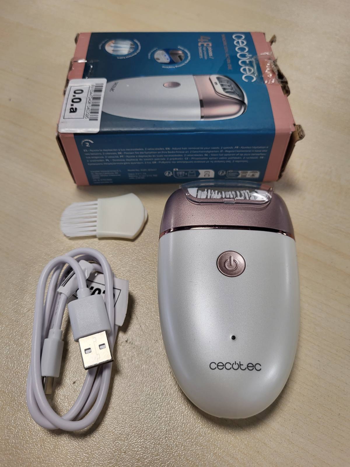 275480 - CECOTEC Depilator elektrik SkinCare Depil-Action One, 48 piskatore, 2 shpejtësi, dritë LED, kokë magnetike e lëvizshme