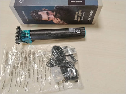 298297 - CECOTEC Makinë prerëse dhe shkurtuese flokësh Bamba PrecisionCare, Teh i mprehtë, 4 krehëra udhëzues 1-4 mm, Jetëgjatësi baterie 90 minuta, E zezë