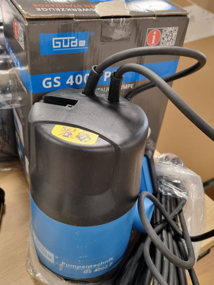 292963 - GÜDE 94630 - GS4002P Pompë zhytëse për ujëra të ndotura, 400 W, 7500 l/h, Koka maksimale 5 m, blu/e zezë