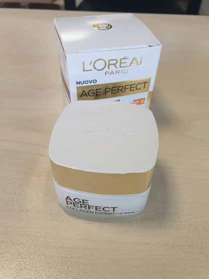 272143 - L'ORÉAL PARIS Krem ditor kundër plakjes 50 ml për lëkurë të pjekur, Me SPF30 dhe peptide mikro-kolagjeni, Age Perfect Collagen Expert