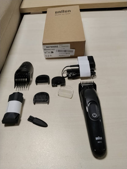 301743 - BRAUN Makinë prerëse Multigroom All-in-One Seria 3, 8-në-1, AIO3545, Schwarz