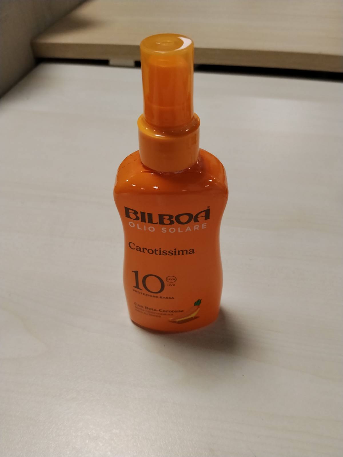312069 - BILBOA Carotissima sprej me vaj diell SPF 10, 200 ml, nxirje me mbrojtje, përmban Betakaroten, rezistent ndaj ujit