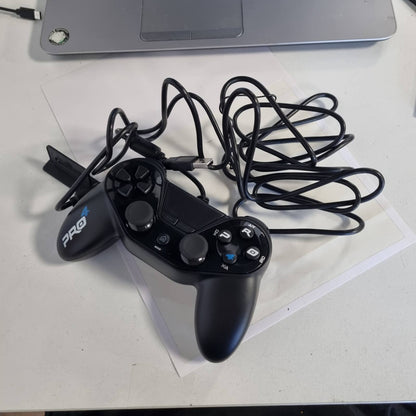 299744 - Mando Kontrollues me tela me kabllo Pro4, i zi, Aksesorë për PS4 / Slim / Pro / PC / PS3