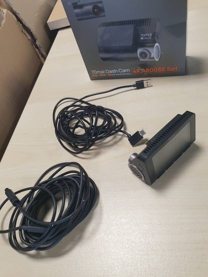 276105 - 70MAI Kamera e makinës A800SE 4K+1080P GPS WiFi, Dy kamera, 128GB SD, F1.55, HDR, Shikim nate, ADAS, Ekran 3", Mbështet deri në 512GB