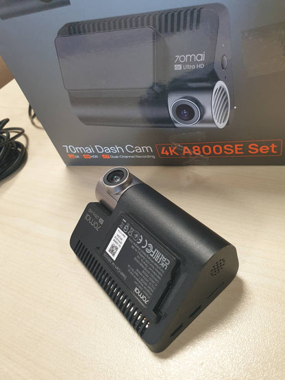 276105 - 70MAI Kamera e makinës A800SE 4K+1080P GPS WiFi, Dy kamera, 128GB SD, F1.55, HDR, Shikim nate, ADAS, Ekran 3", Mbështet deri në 512GB