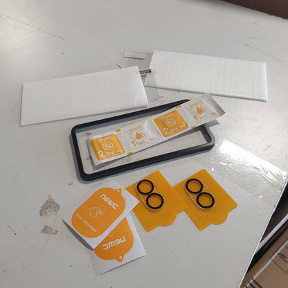 274435 - NEW'C Kit me 4 pjesë: 2 x Mbrojtës Ekrani prej Xhami të Temperuar për iPhone 16 (6.1 inç) dhe 2 x Mbrojtës Kamere të Pasme - Ultra Rezistente - Xham me Fortësi 9H