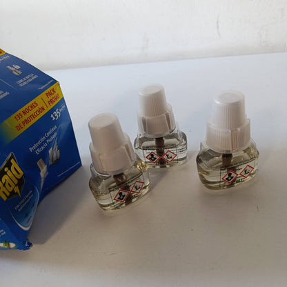 272366 - Raid Lëng elektrik 135 netë - Mbushje për mushkonjat e zakonshme dhe tigrat - 3 mbushje me nga 45 netë secila