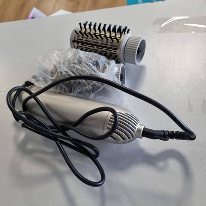 316472 - CECOTEC Furçë ajri me 2 koka furçe CeramicCare 2në1, 1000W, funksion rrotullues, ekran temperature, kabllo 360º