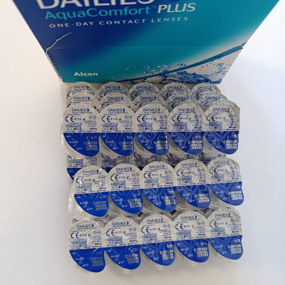 305820 - DAILIES Lente kontakti ditore AquaComfort Plus, 90 copë, 02.75 dpt