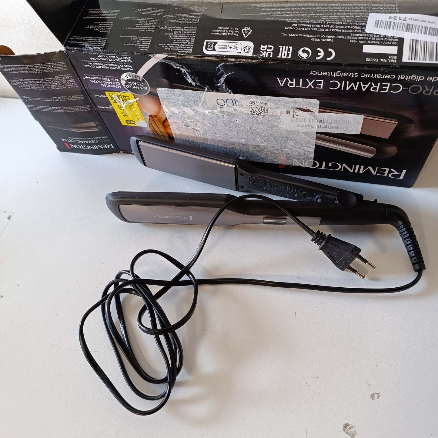 271609 - REMINGTON Pjatëz flokësh Pro-Ceramic Extra S5525, Pllaka 45 mm, Ekran LCD, Temperaturë 150-230°C