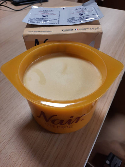 272412 - NAIR - Dyllë Lulesh Divine Tiare, Dyllë e Nxehtë për Trupin, Pa Shirita, Kavanoz 400g + 2 Trajtime të Buta