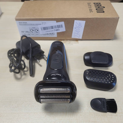 271066 - BRAUN Makinë rroje elektrike Series 5, për flokë të lagur dhe të thatë, përdorim 50 minuta, 100% rezistente ndaj ujit, 52-B1200si, blu