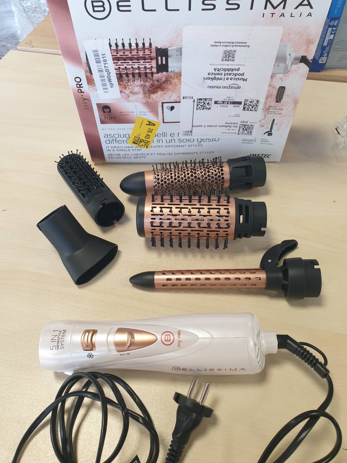 301882 - BELLISSIMA IMETEC GH18 1100 – Furçë me ajër të nxehtë 5-në-1