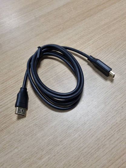 274247 - AmazonBasics Kabllo DisplayPort në HDMI, Unidirekcionale, 4K në 30Hz, 1920 x 1200, 1080p, Konektorë të veshur me ar, 1.83 m, e zezë