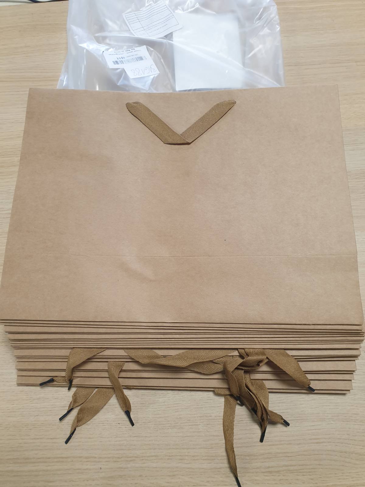 316188 - EUSOAR Çantë Dhurate e Madhe Kafe - Pako me 20 Çanta Letre Kraft XL 40x30x15cm - 230GSM për Ditëlindje për Burra dhe Gra