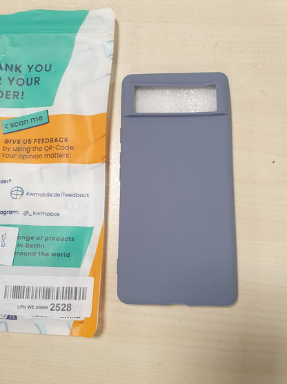 277278 - kwmobile Mbrojtëse për Google Pixel 6, TPU dhe silikoni, Blu gri