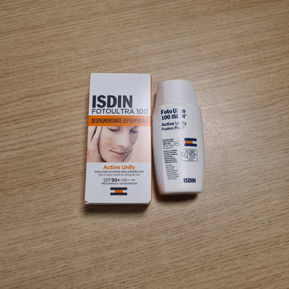 317041 - ISDIN - Krem i lëngshëm Fotoultra 100 Active Unify SPF 50+ - 50 ml | Veprim të trefishtë depigmentues