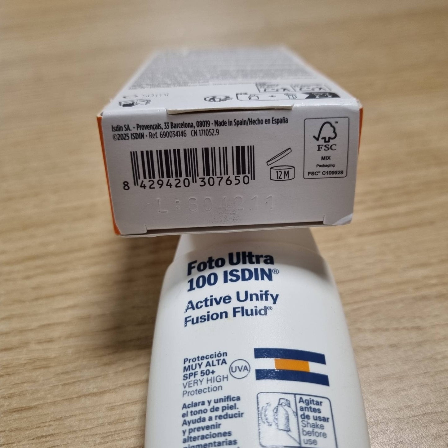 317041 - ISDIN - Krem i lëngshëm Fotoultra 100 Active Unify SPF 50+ - 50 ml | Veprim të trefishtë depigmentues