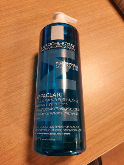 317268 - La Roche-Posay Effaclar - Xhel pastrues me shkumë për lëkurë të prirur ndaj akneve dhe të yndyrshme - 400 ml - Me filobiomë dhe zink