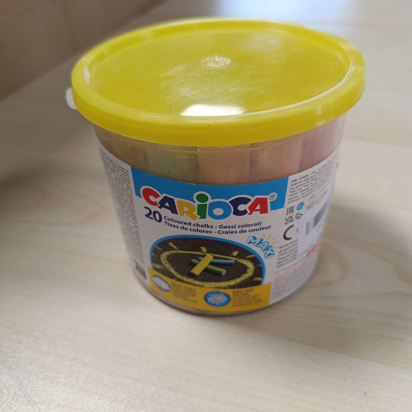 274772 - CARIoca Enë me shkumësa Maxi, 20 copë, pa pluhur, ngjyra të ndezura
