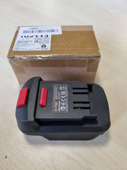 274211 - KATSU Tools Konvertues adaptori baterie i pajtueshëm me baterinë litium-jon 18V të MAKI, për mjetet elektrike Wörx 20V