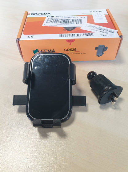 305611 - GRIFEMA Mbajtëse telefoni celular për makinë, për kanal ajri me mbyllje automatike