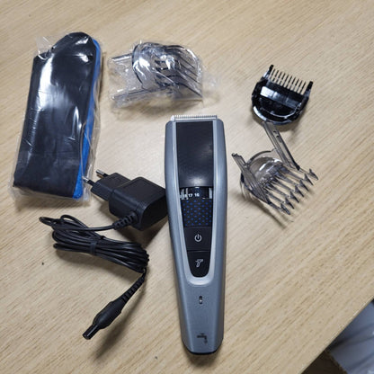 307357 - PHILIPS Seria 5000 HC5630/15 - Makinë prerëse flokësh, 28 cilësime gjatësie, 90 minuta përdorim pa tel, përfshin 3 krehëra udhëzues dhe kuti