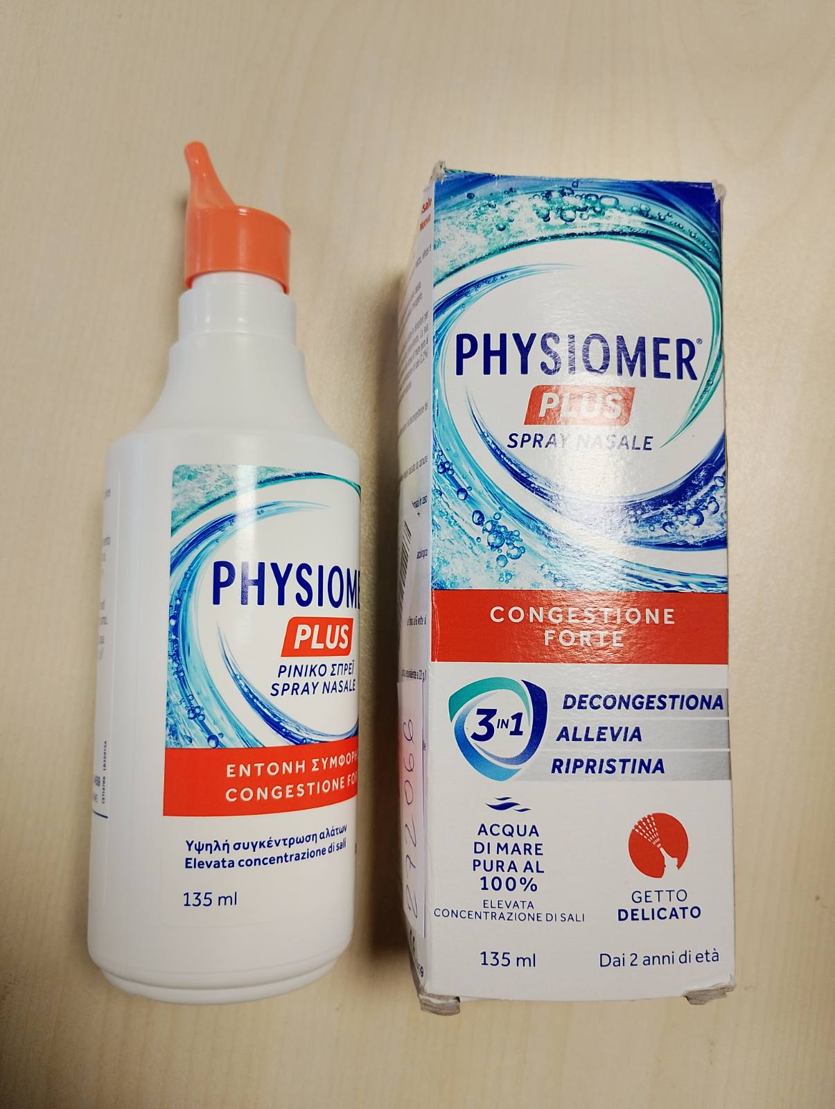 272066 - Physiomer® Plus Sprej Nazal 135 ml - Kongjestion i Fortë - 3 në 1: Dekongjeston │ Lehtëson │ Rivendos - Ujë deti 100% i pastër