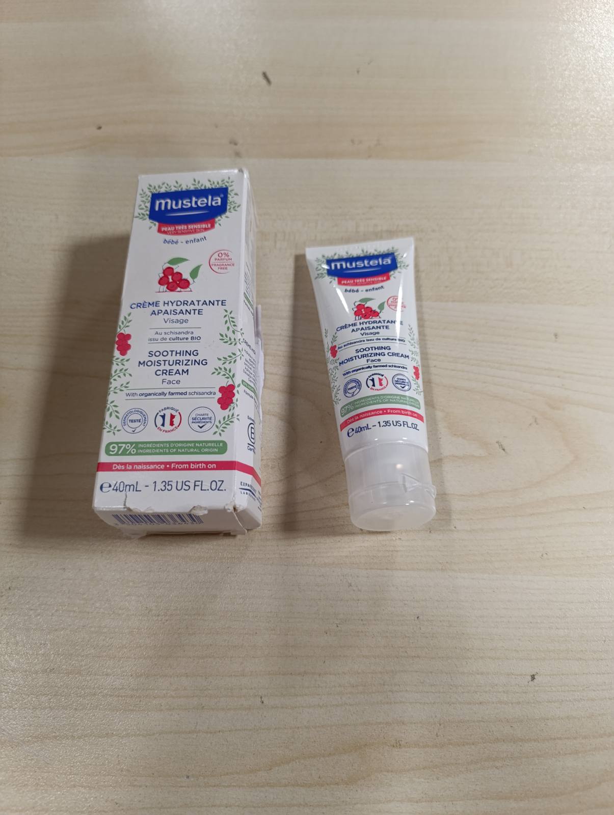 272465 - MUSTELA - Krem Qetësues për Fytyrën me Avokado Organike Perseose, 40ml, për lëkurë tepër të ndjeshme, 97% përbërës natyralë