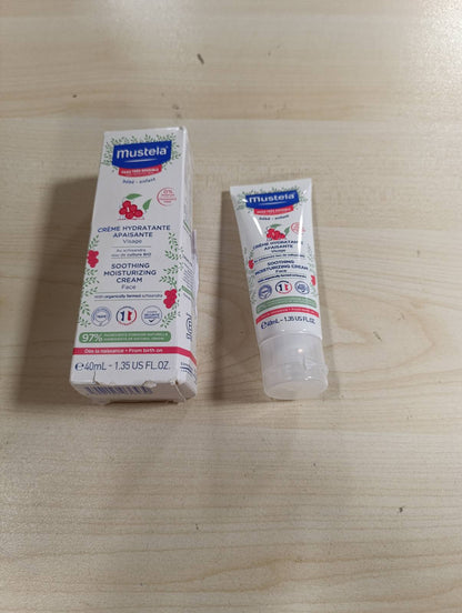 272465 - MUSTELA - Krem Qetësues për Fytyrën me Avokado Organike Perseose, 40ml, për lëkurë tepër të ndjeshme, 97% përbërës natyralë