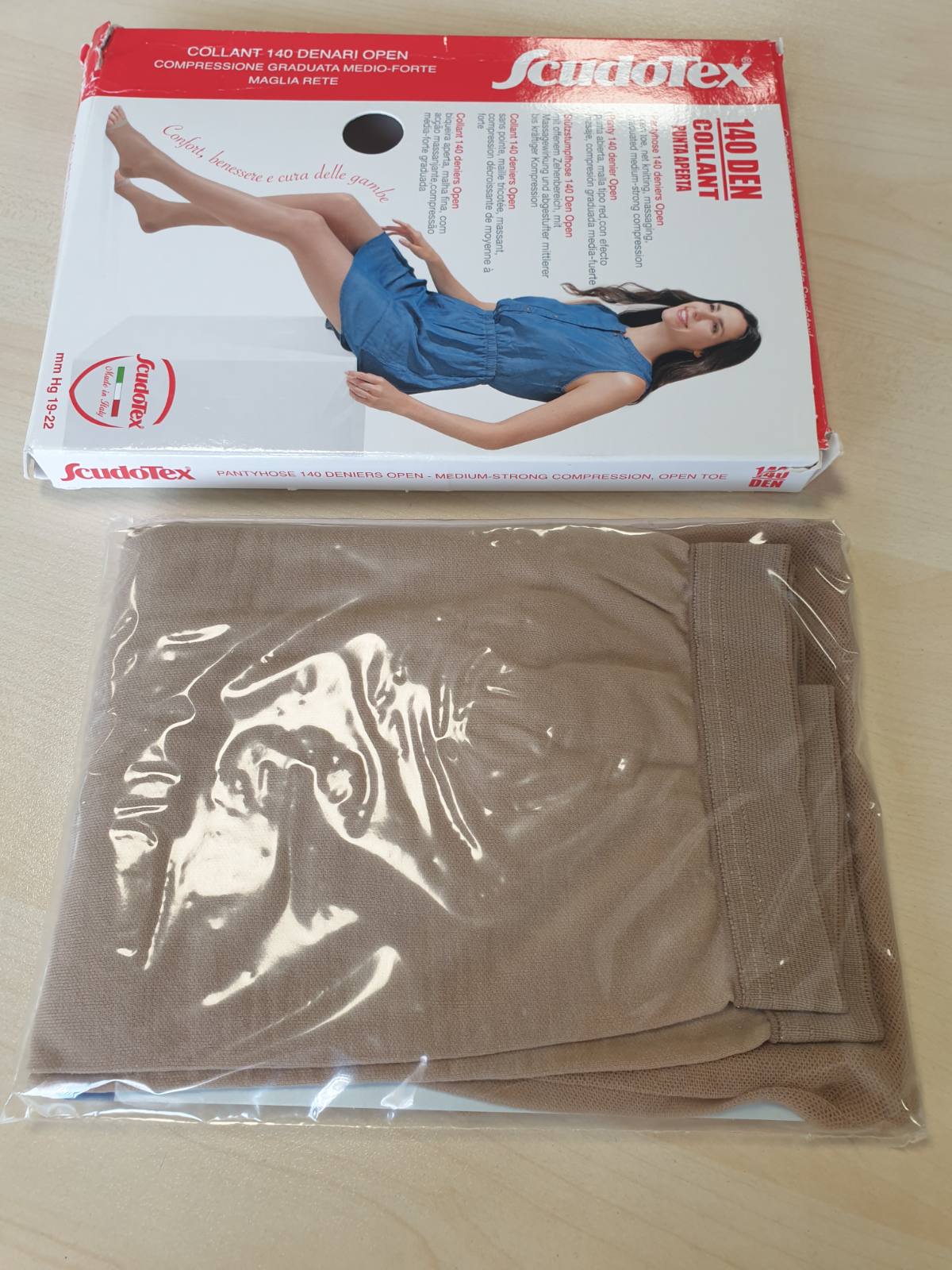 271636 - SCUDOTEX Geta të Hapura, Lëkurë, 140 Denier, Madhësia 4