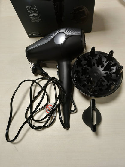 271141 - ROWENTA Ultra Silence CV6430F0 - Tharëse Flokësh Ultra e Qetë, e lehtë dhe kompakte, me difuzues kaçurrelash dhe grykë koncentruese 8 mm, Teknologji Jonike