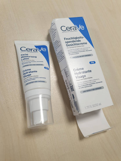 272126 - CERAVE Locion hidratues për fytyrën PM, për lëkurë normale deri të thatë, 52 ml