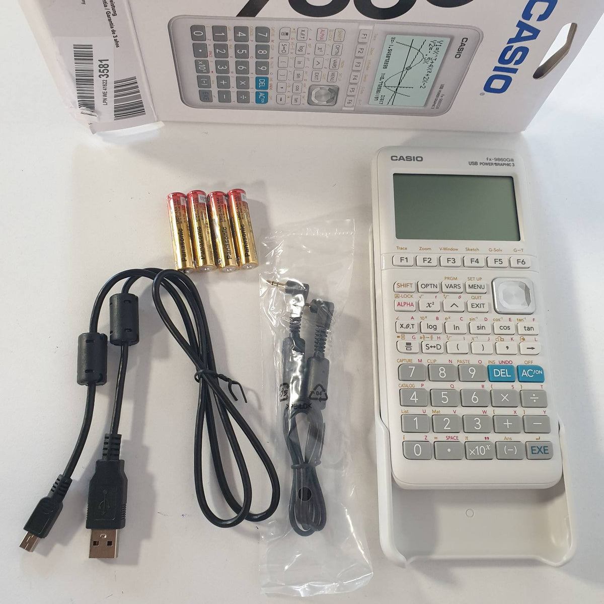 308660 - CASIO FX-9860GIII - Kalkulator Grafik Monokrom pa CAS - i Bardhë