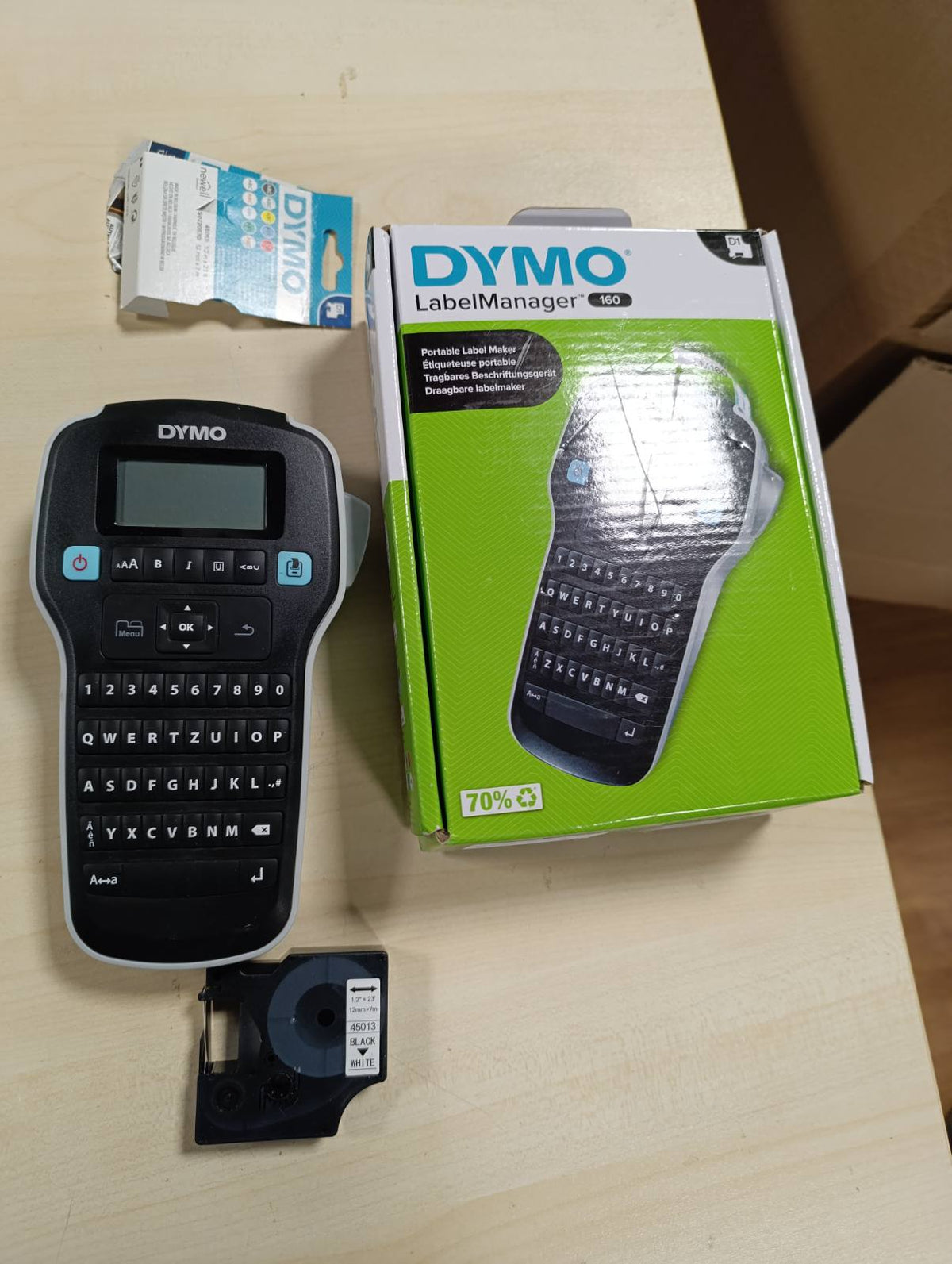 308734 - DYMO Makinë portative për krijimin e etiketave LabelManager 160 | Printer etiketash me transferim termik | I lehtë për t’u përdorur