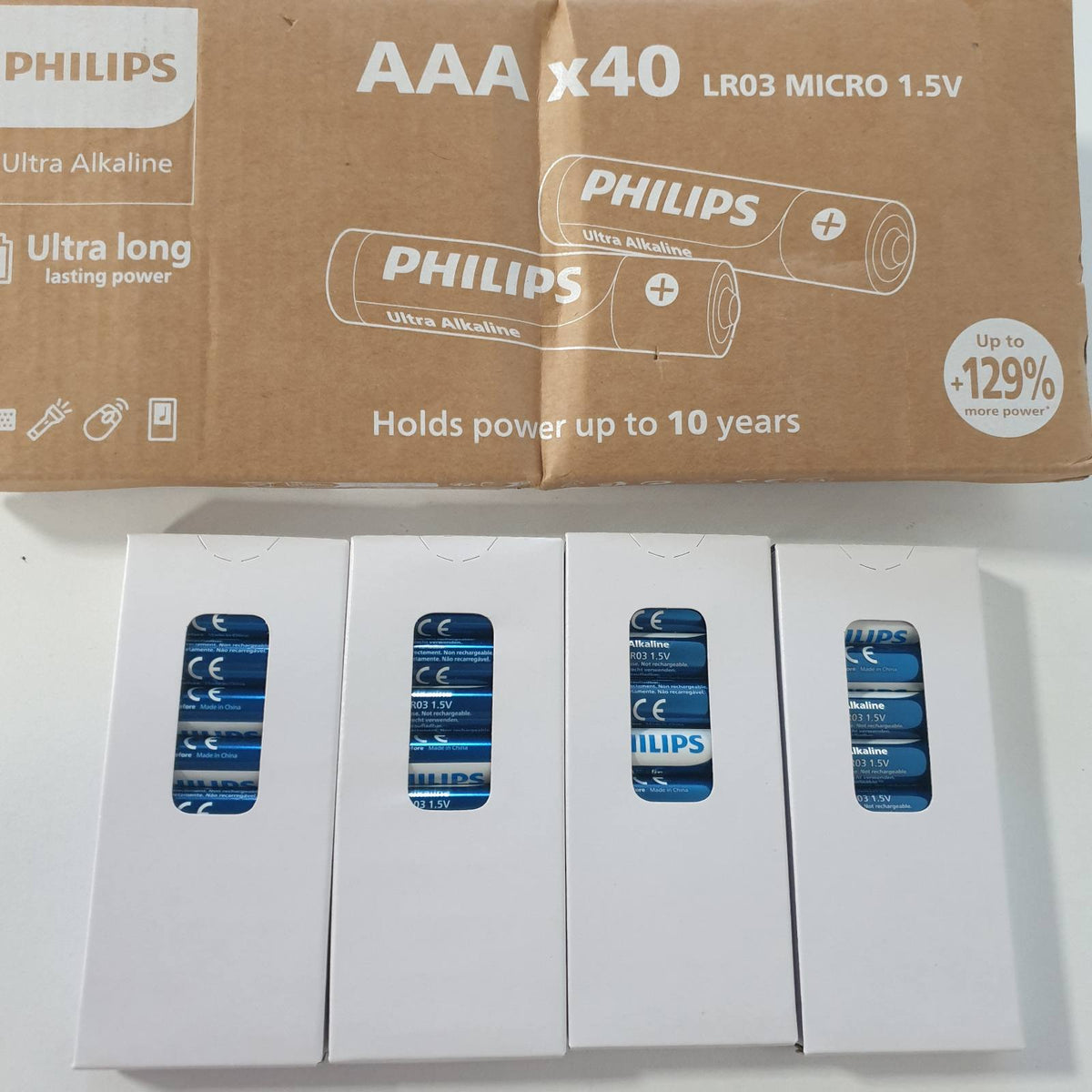 309094 - PHILIPS Bateri alkaline Ultra AAA 40 copë