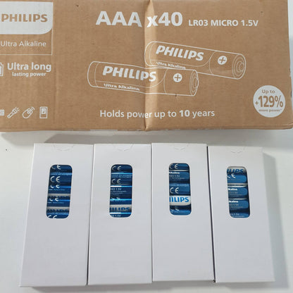 309094 - PHILIPS Bateri alkaline Ultra AAA 40 copë