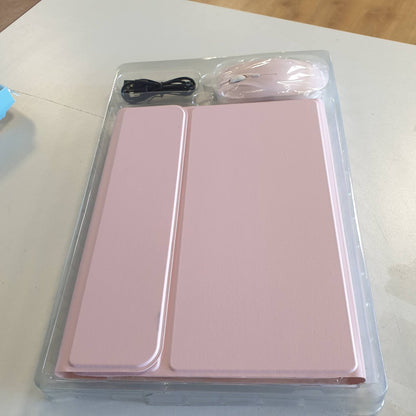 309873 - PËR IPAD A16 11 INÇ DHE 10.9 INÇ ME TASTIERË PA TEL BLUETOOTH ME NDRIÇIM NGA PRAPA, TASTIERË QWERTY, ROZË