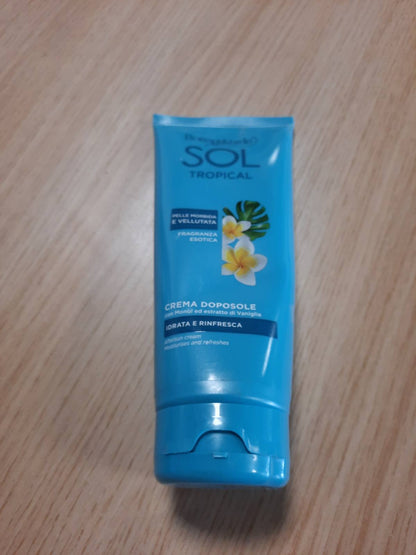 303657 - BOTTEGA VERDE SOL Tropical, Krem trupi pas diellit, 200 ml, me ekstrakt Monoi dhe Vanilje, lëkurë ushqyese dhe e butë