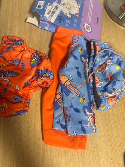 319092 - Bambino Mio – Set noti për bebe, mbathje noti dhe pelenë, Surfer Patrol, për fëmijë nën 6 muaj