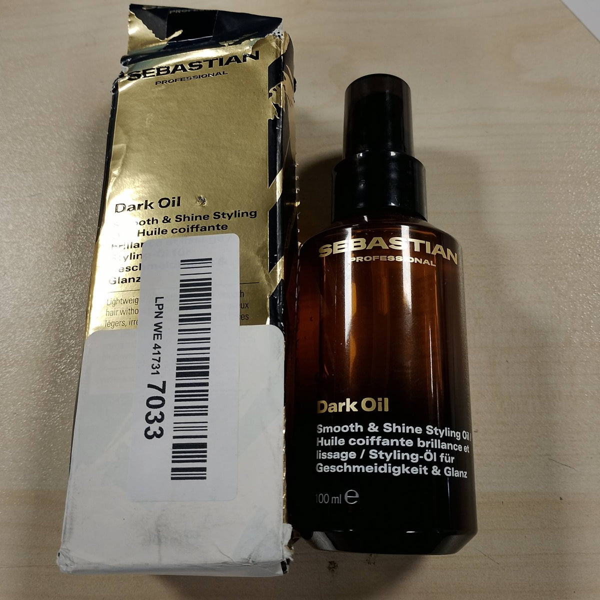 306016 - SEBASTIAN PROFESSIONAL Vaj i lehtë për flokë Dark Oil Smooth and Shine, 100 ml