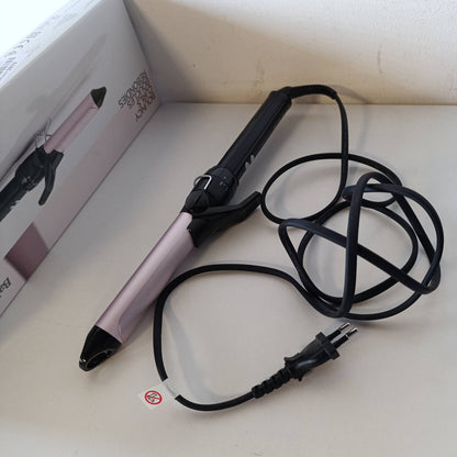 321303 - BABYLISS Hekur kaçurrelash 25 mm, Satin Touch, 10 temperatura, ngrohje e shpejtë, mbështetëse e integruar, e zezë dhe rozë, C325E