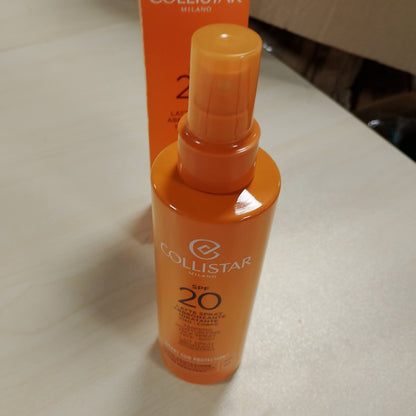 303225 - COLLISTAR Tanning Spray Milk SPF 20 | I pasur me vitaminë E | I freskët, superthithës dhe rezistent ndaj ujit | Për fytyrën dhe trupin | 200 ml